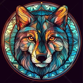Page borzoi stained glass images