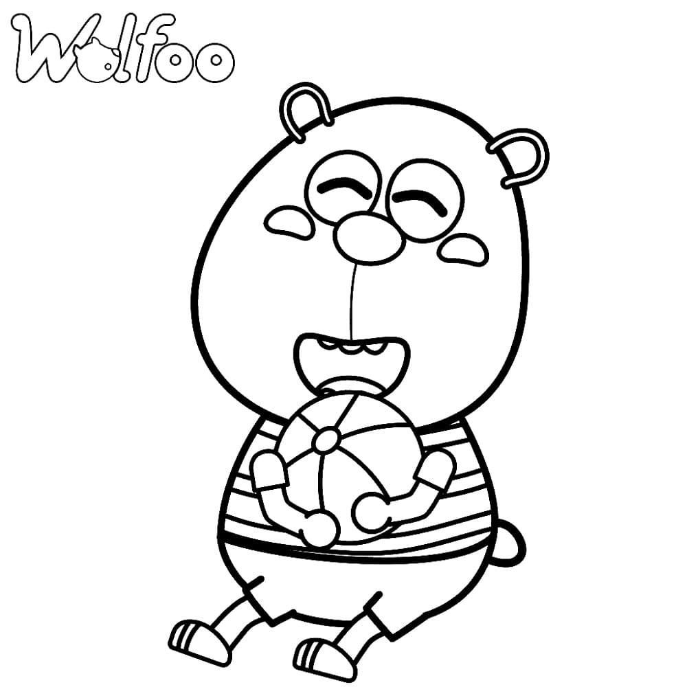 Pando from wolfoo coloring page