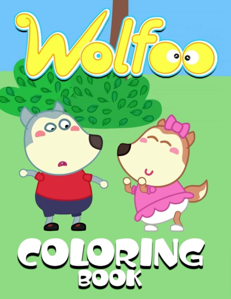 Wolfoo coloring book fun gift for kids ages