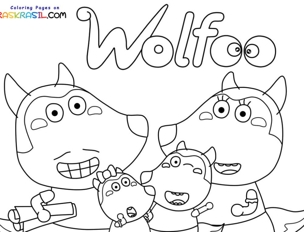 Lankybox coloring pages