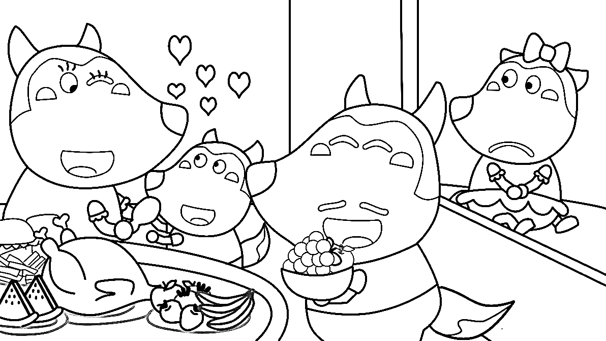 Wolfoo coloring pages printable for free download