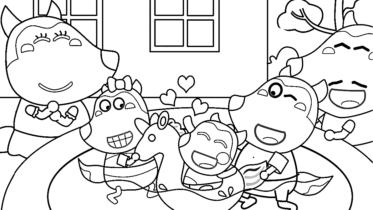 Wolfoo coloring pages