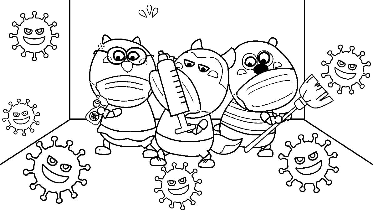 Wolfoo coloring pages