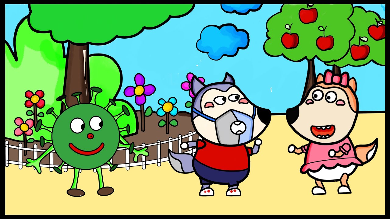 Wolfoo stay healthy coloring pages story for kids