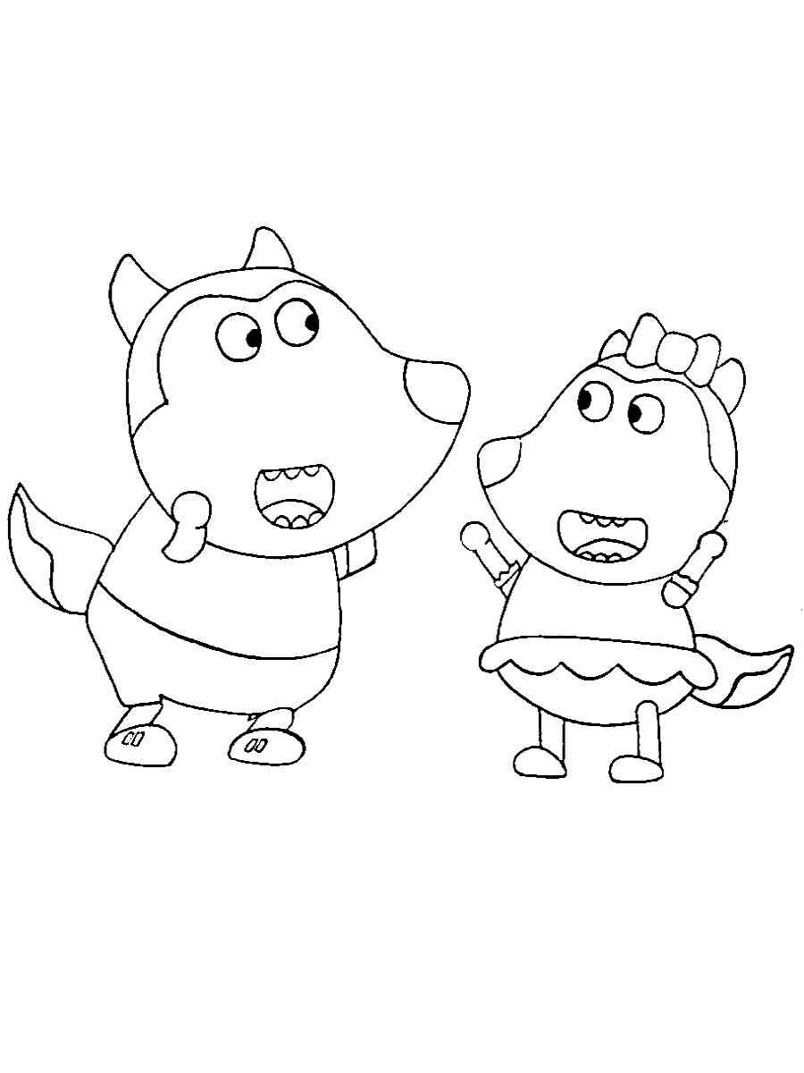 Wolfoo coloring pages