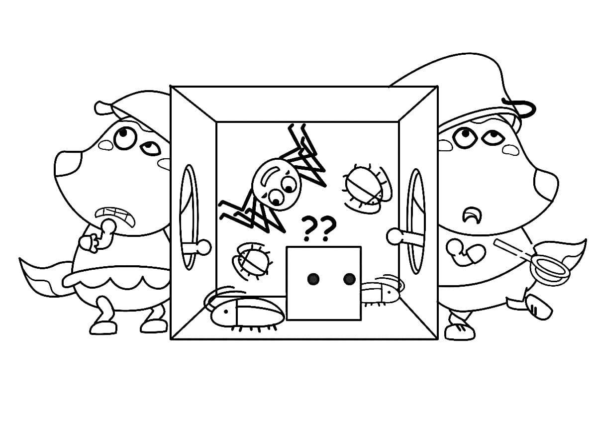 Print wolfoo coloring page