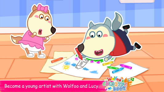 Wolfoos coloring book game for android