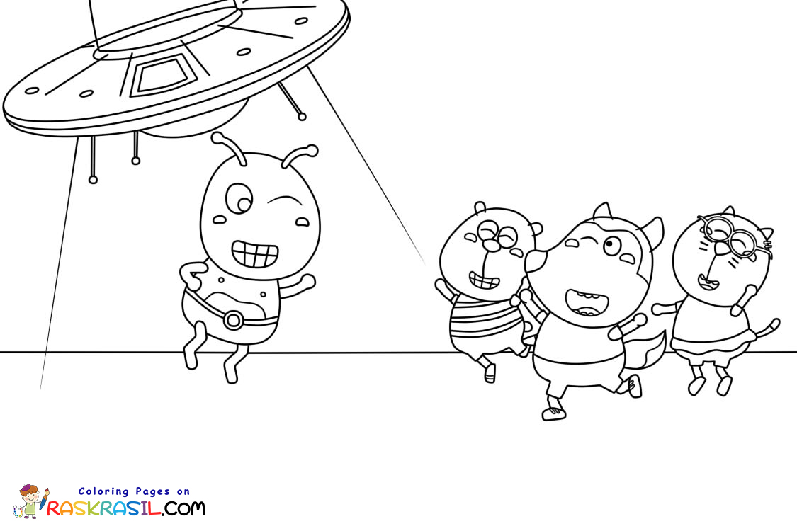 Wolfoo coloring pages