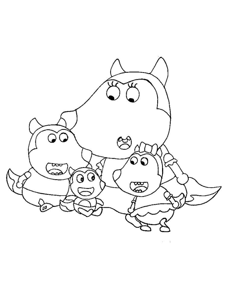 Wolfoo coloring pages