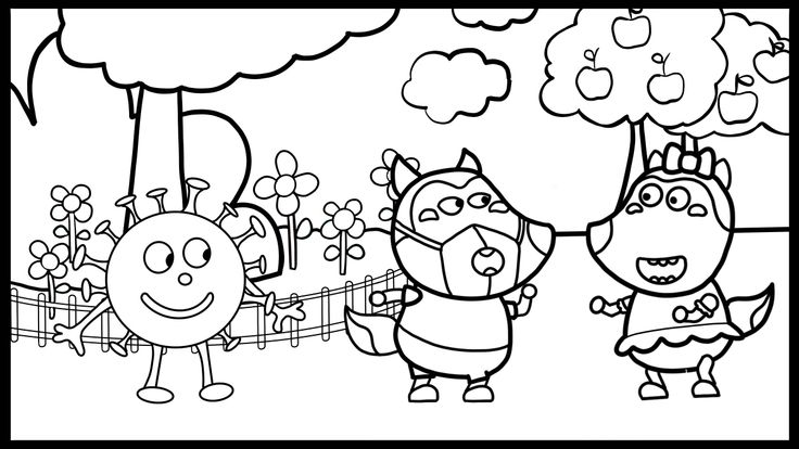 Wolfoo stay healthy coloring pages coloring pages english grammar worksheets color