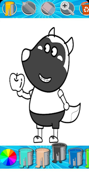 About wolfoo coloring book google play version