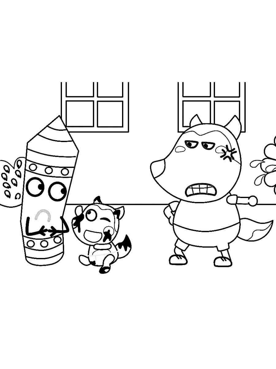 Wolfoo coloring pages