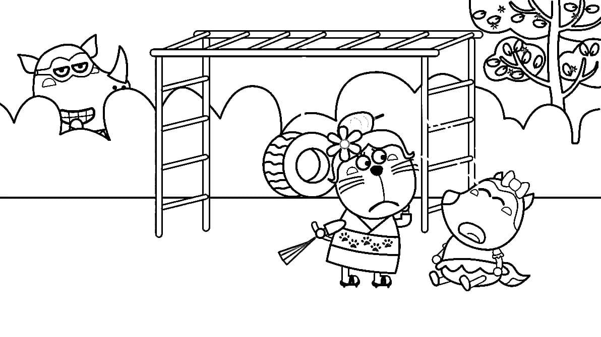 Wolfoo coloring pages