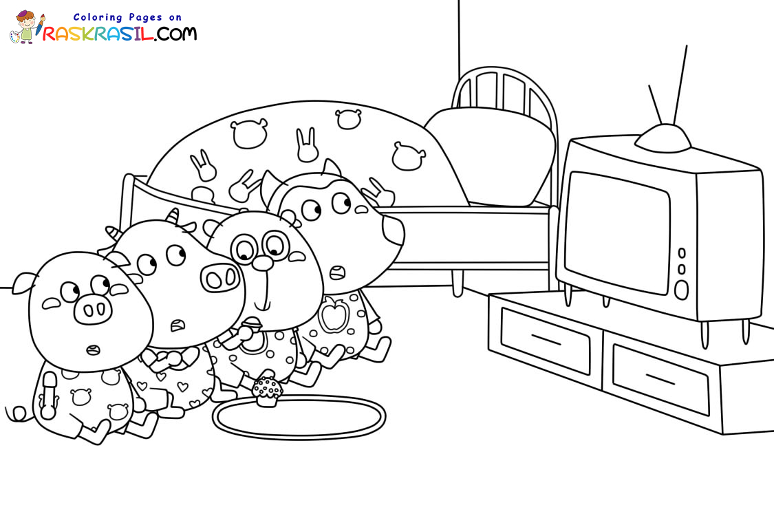 Wolfoo coloring pages