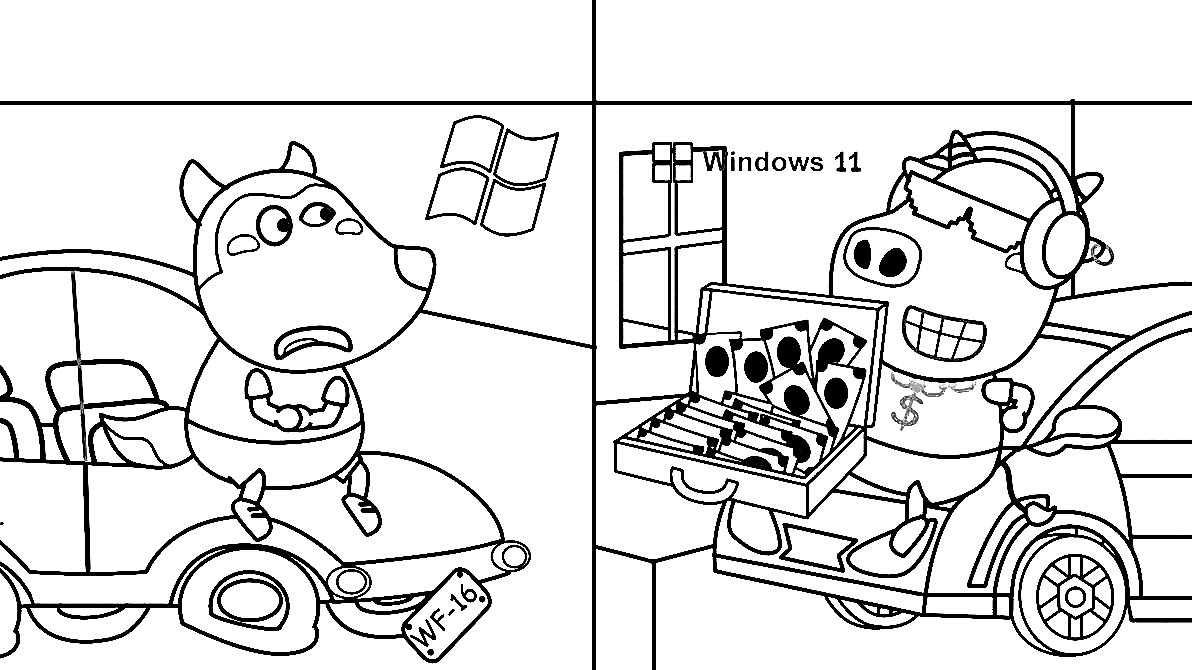 Wolfoo coloring pages