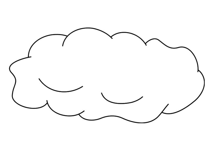 Malvorlage wolke