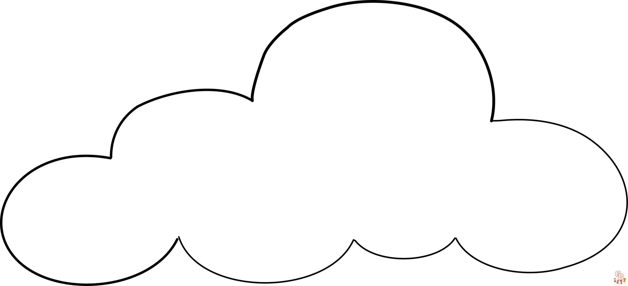 Cloud ausmalbilder druckbare und kostenlose ausmalbilder von wolken