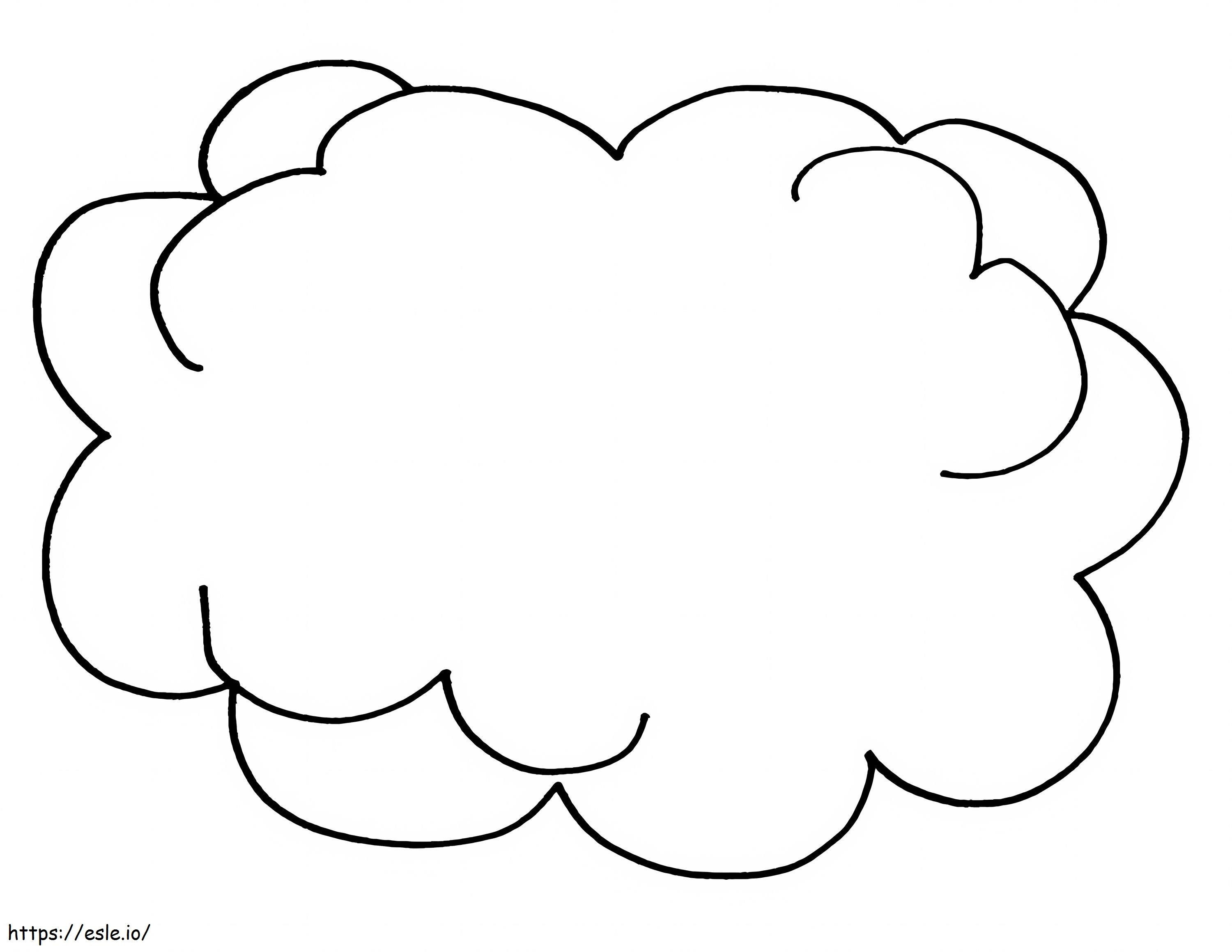Normale wolke ausmalbilder