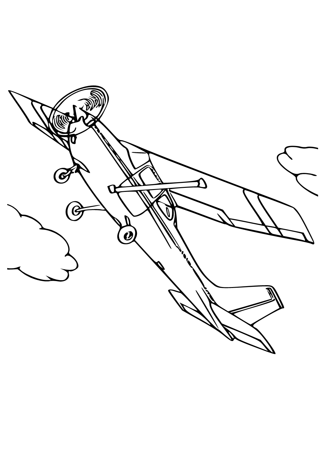 Flugzeug wolken ausmalbild zum ausdrucken kostenlos fãr erwachsene und kinder