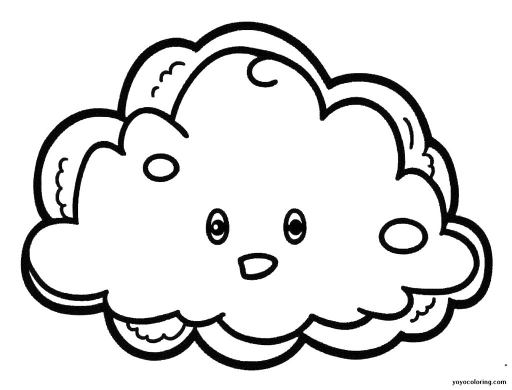 Wolke ausmalbilder á malvorlage zum ausdrucken