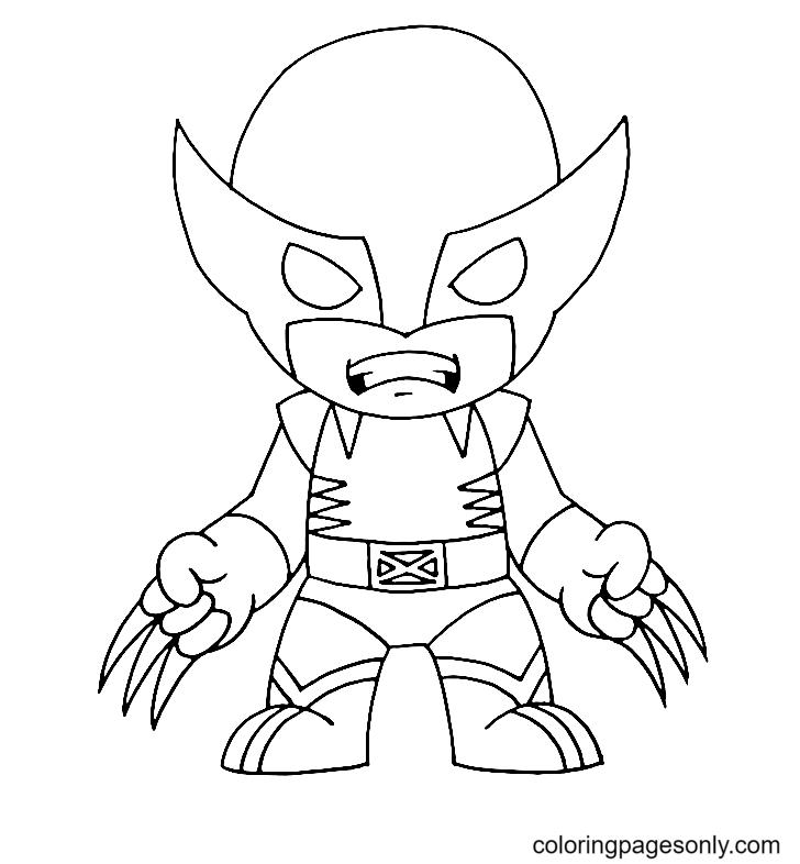 Wolverine coloring pages printable for free download