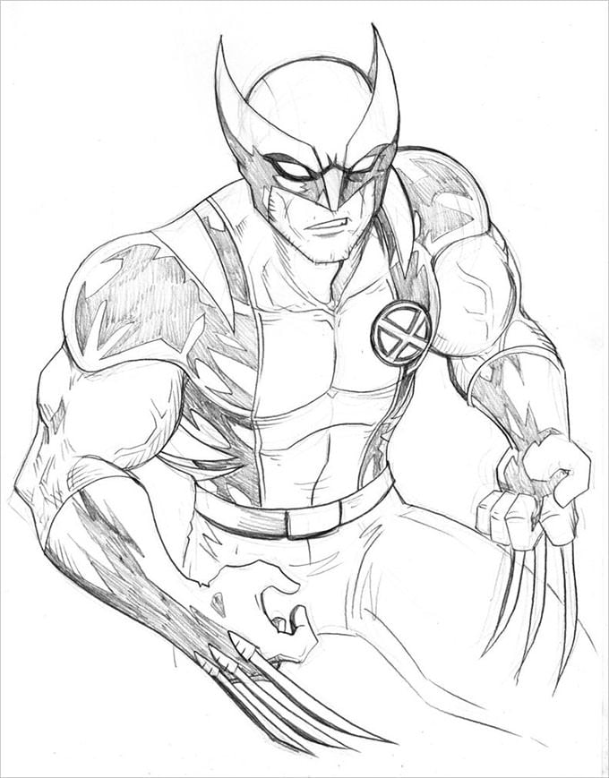 Superhero coloring pages