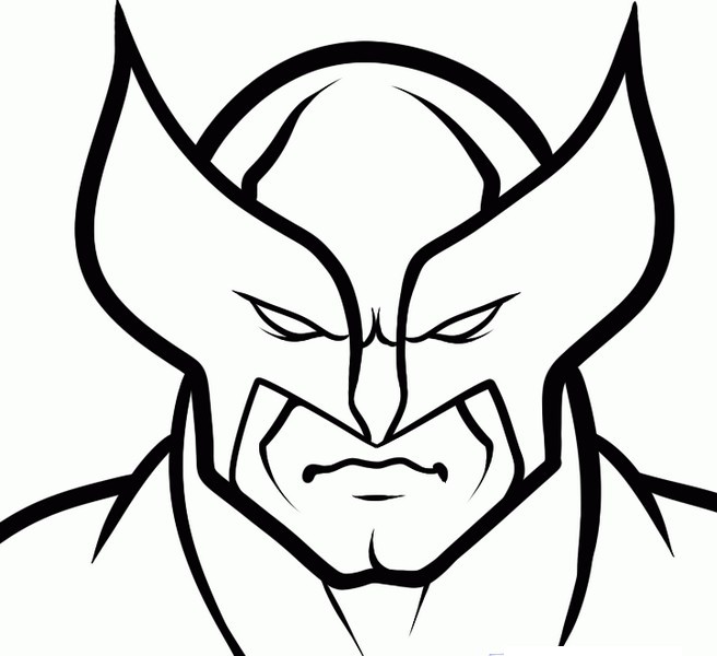 Coloring page wolverine