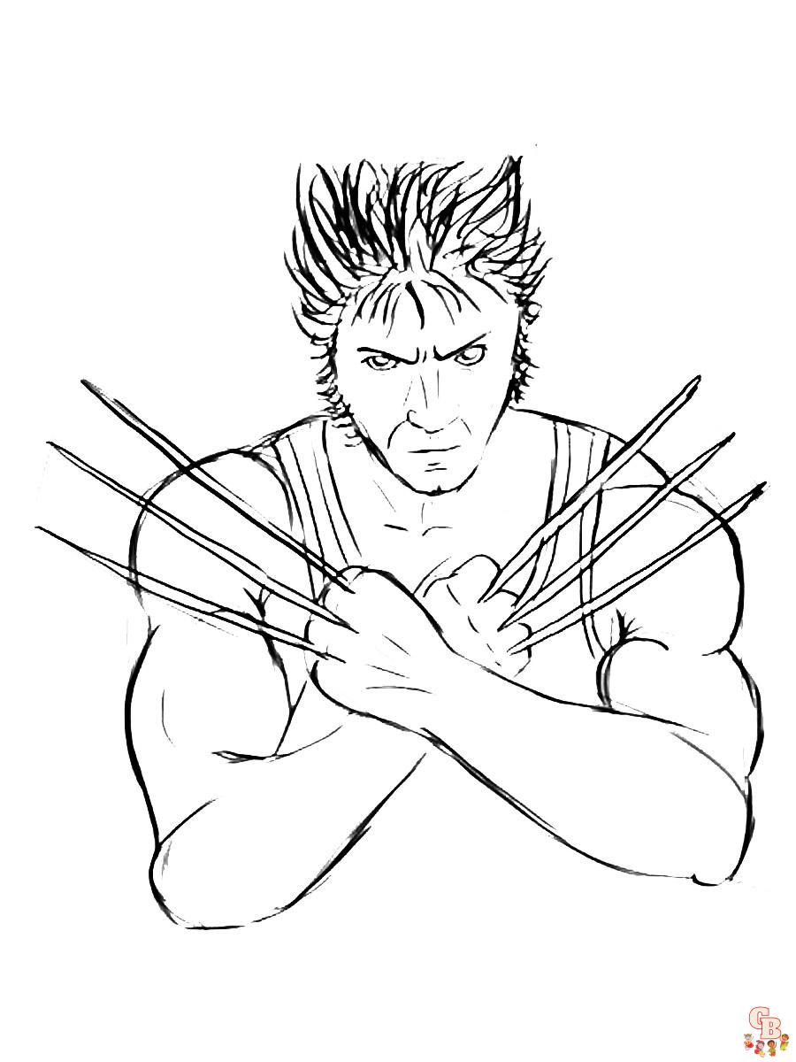 Best wolverine coloring pages printable free for kids