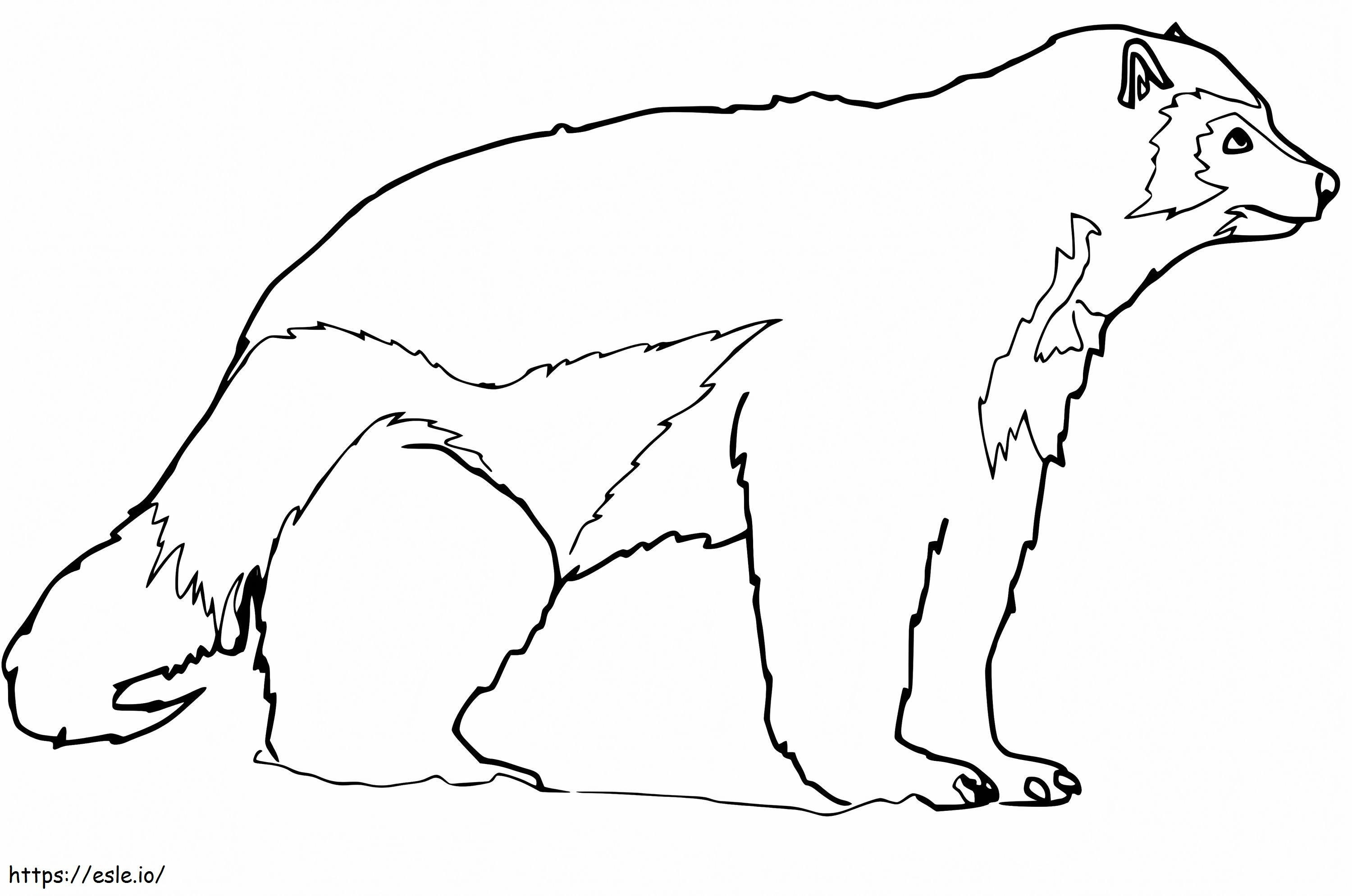 A normal wolverine coloring page