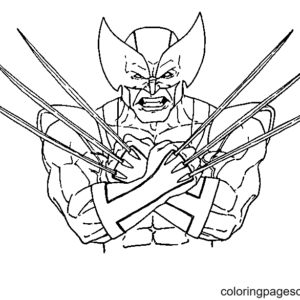 Wolverine coloring pages printable for free download