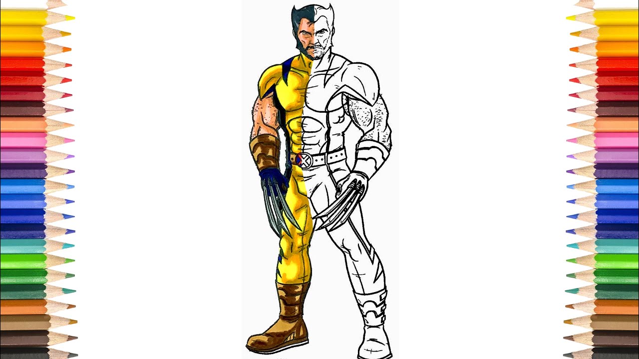The wolverine coloring pages the old and young wolverine