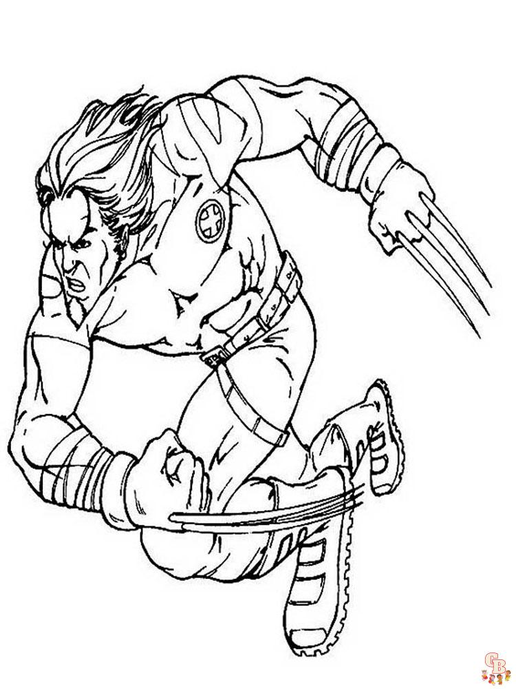 Best wolverine coloring pages printable free for kids