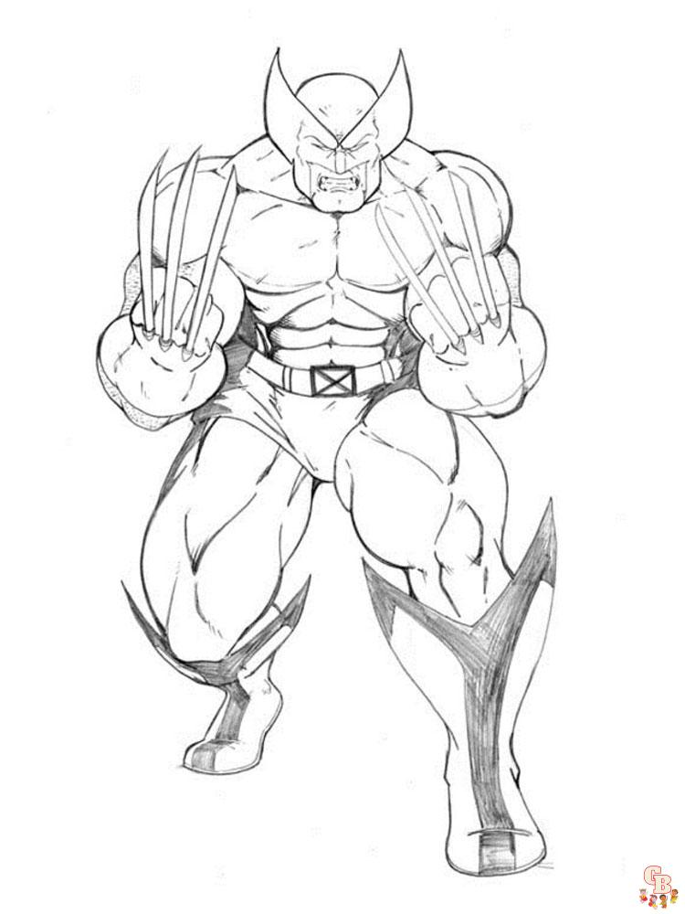 Best wolverine coloring pages printable free for kids