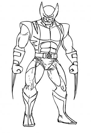 Free printable wolverine coloring pages for adults and kids