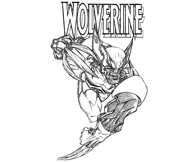 Coloring page wolverine superheroes â printable coloring pages