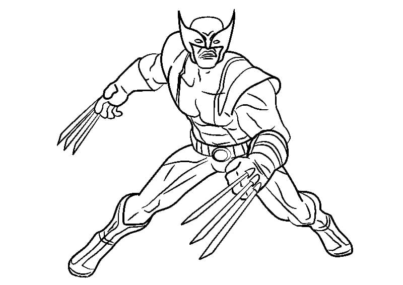 Wolverine coloring pages printable for free download