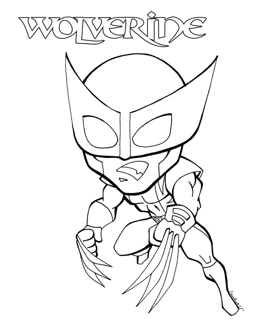 Wolverine coloring pages by coloringpageswk on