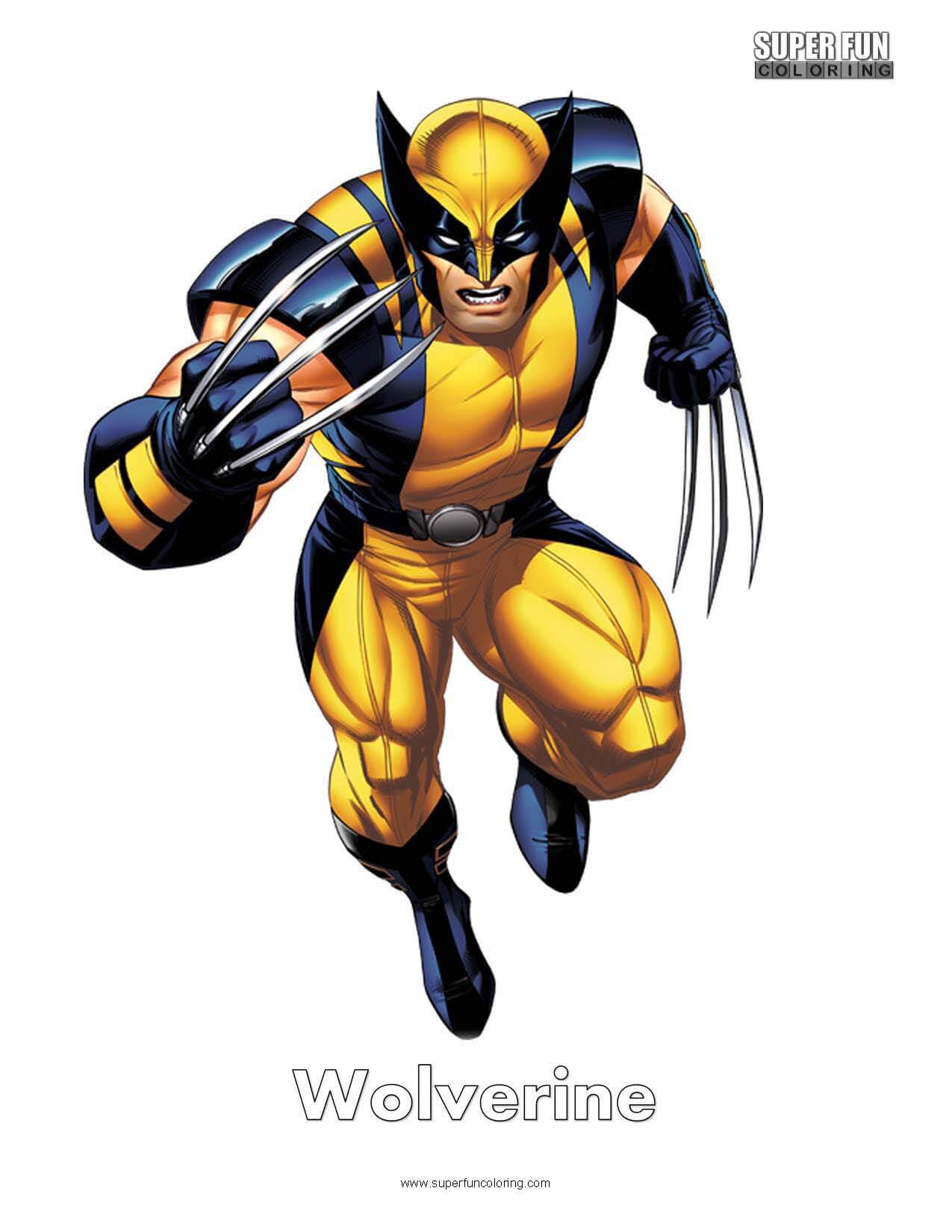 Superhero coloring