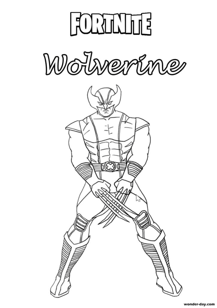 Wolverine coloring pages printable for free download