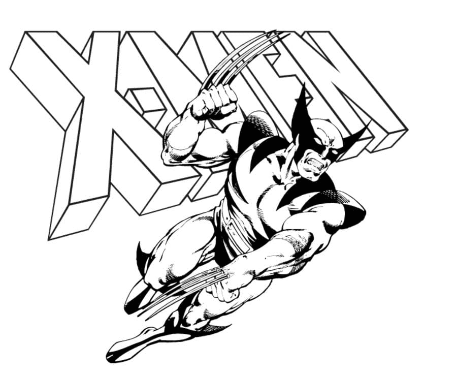 Wolverine coloring pages