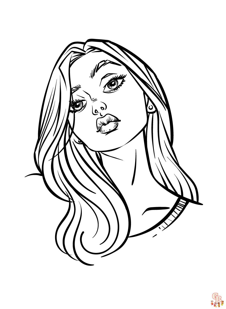 Relax and unwind with woman coloring pages printable and free