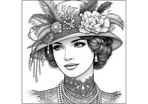 Woman coloring pages for adults kids