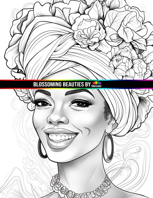 Blossoming beauties black women in exquisite head wraps â a floral coloring book pdf