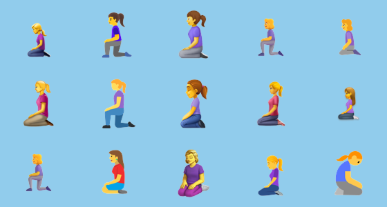 Ðâï woman kneeling emoji
