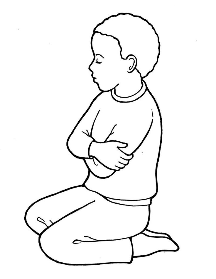 Kneeling in prayer kneeling in prayer children praying coloring pages