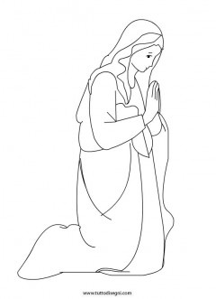 Mary the handmaid of the lord catholic coloring page disegni da colorare immagini disegni da colorare natalizi