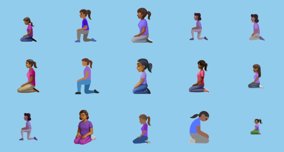 Ððâï woman kneeling medium