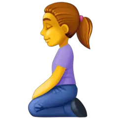 Ðâï woman kneeling emoji â meanings usage copy