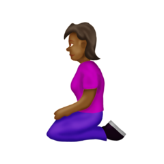 Woman kneeling medium