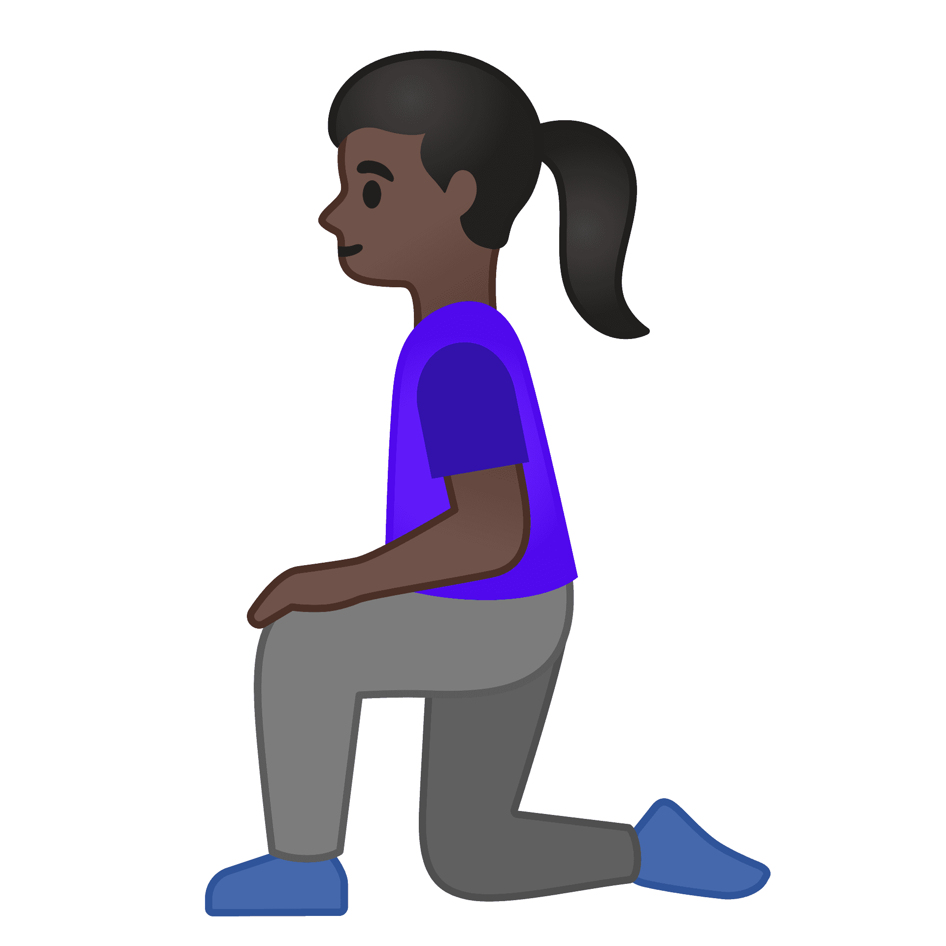 Woman kneeling emoji clipart free download transparent png